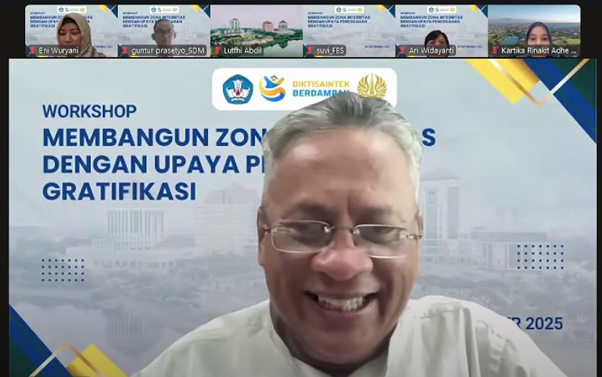 Wakil Rektor II Unesa menekankan bahwa menerapkan nilai kejujuran dan integritas dalam kehidupan sehari-hari merupakan bagian dari upaya mencegah gratifikasi.